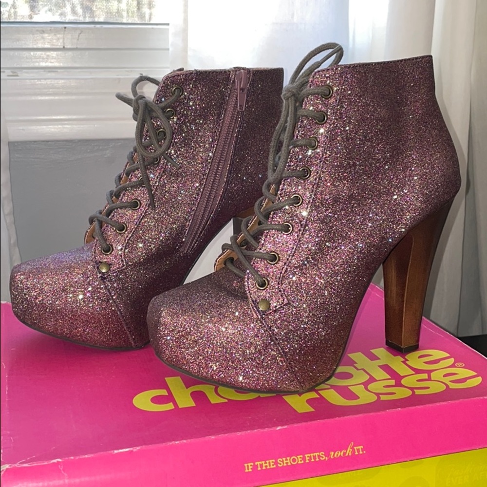 Sparkly high heels